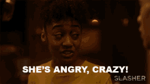 Shes Angry Crazy Jen Rijkers GIF - Shes Angry Crazy Jen Rijkers Slasher GIFs