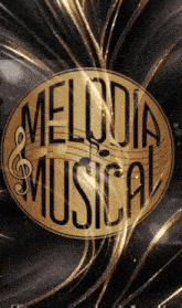 a logo for melodia musical with a treble clef on it