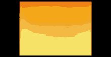 a silhouette of a person with a sword and shield standing in front of a yellow and orange background .