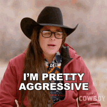 Im Pretty Aggressive Sarah Foti GIF - Im Pretty Aggressive Sarah Foti Ultimate Cowboy Showdown GIFs