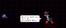 a video game character says dis is a private room we got private uh eyes we been investigatin you