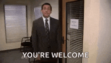 Bow Bowing GIF - Bow Bowing Michael Scott GIFs