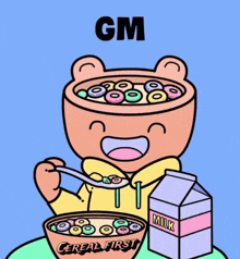 Cereal Club Gm GIF - Cereal Club Cereal Gm GIFs