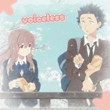 a picture of a boy and a girl with the words voiceless on top