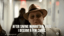 After Saving Manhattan I Feel I Deserve A Few Carbs Hungry GIF