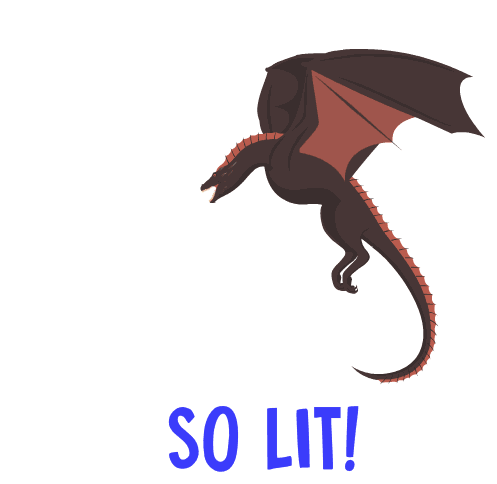 Dragons So Lit Sticker - Dragons So Lit Breathing Fire Stickers