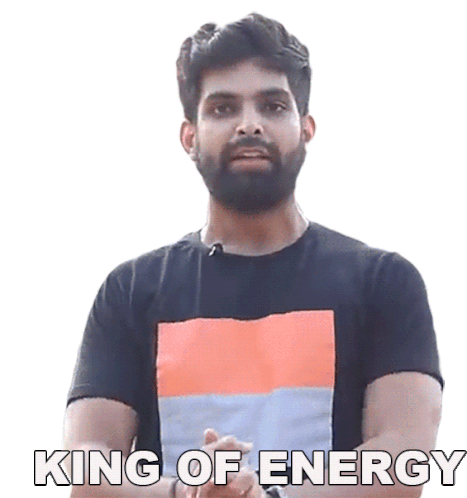 King Of Energy Sahil Virwani Sticker - King Of Energy Sahil Virwani Highstreet Junkies Stickers
