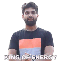King Of Energy Sahil Virwani Sticker - King Of Energy Sahil Virwani Highstreet Junkies Stickers