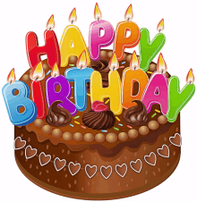 happy birthday birthday greeting birthday cake chocolate cake candles