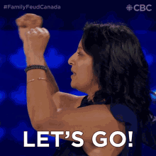 Lets Go Camille GIF - Lets Go Camille Family Feud Canada GIFs