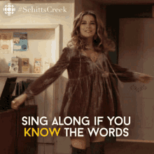 Schitts Creek Alexis Rose GIF - Schitts Creek Alexis Rose Sing Along If You Know The Words GIFs