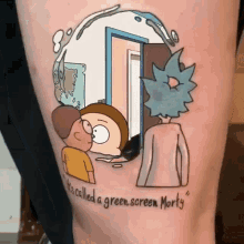 rick and morty morty tattoo