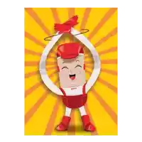 a cartoon character with the word effi on the chest