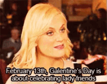 Galentines Day GIF - Galentines Day Leslie Knope Amy Poehler GIFs