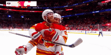 Calgary Flames Elias Lindholm GIF - Calgary Flames Elias Lindholm Flames Goal GIFs