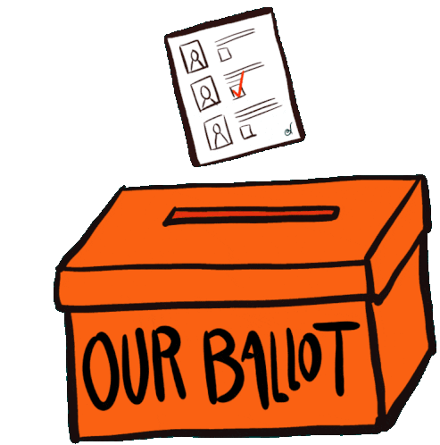 Our Ballot Our Power Sticker - Our Ballot Our Power Raised Fist Stickers
