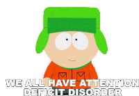 We All Have Attention Deficit Disorder Kyle Broflovski Sticker