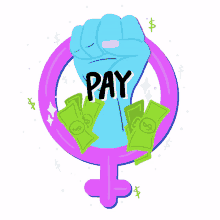 pay all women more pay all women equally equal pay equal rights girl power