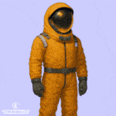 a purple space suit has tentacles coming out of it and the words warped written on the bottom