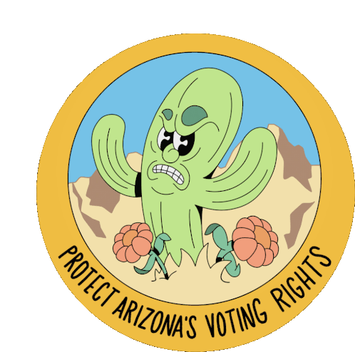 Arizona Voting Voting Rights In Arizona Sticker - Arizona Voting Voting Rights In Arizona Voting Rights Stickers