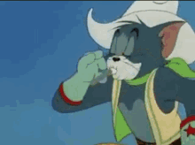 Tom And Jerry Cowboy GIF - Tom And Jerry Cowboy Flirt GIFs