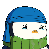 Crying Penguin Sticker