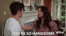 You Are So Handsome Tiffani Thiessen GIF - You Are So Handsome Tiffani Thiessen Lori Mendoza GIFs