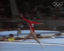 Jumping Nelli Kim GIF - Jumping Nelli Kim International Olympic Committee250days GIFs