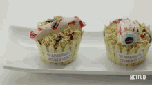 Scary Cupcake Halloween Desserts GIF - Scary Cupcake Halloween Desserts Cupcakes GIFs