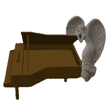 Angel Piano Sacristunin Sticker - Angel Piano Sacristunin Stickers