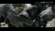 King Kong Fight GIF - King Kong Fight Kong Battles The T Rexes GIFs