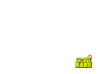 a spongebob sponge bash logo is displayed on a white background