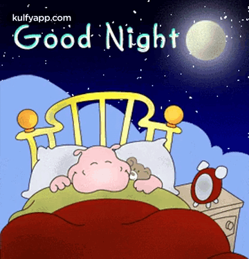 Good Night.Gif GIF - Good night Bye Sleep - Discover & Share GIFs