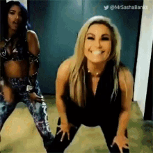 Sasha Banks Natalya GIF - Sasha Banks Natalya Wwd GIFs