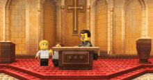 Lego Church GIF - Lego Church Priest GIFs