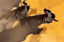 simba stampede lion king wildebeest running