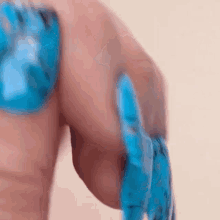 Manicure Blue Nails GIF