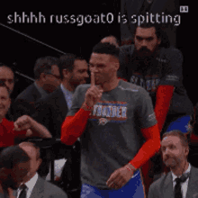Russgoat0 Russell Westbrook Shhh GIF - Russgoat0 Russell Westbrook Shhh GIFs