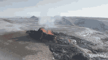 eruption viralhog volcano smoke