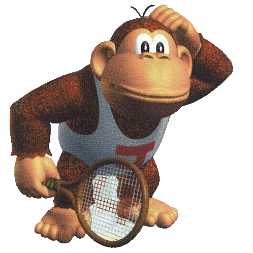 Donkey Kong Jr Mario Tennis 64 Sticker - Donkey Kong Jr Mario Tennis 64 Dkjr Stickers