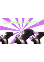 a blurry picture of a person wearing headphones that says ' !!! '