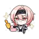 a cartoon girl is giving a thumbs up sign .