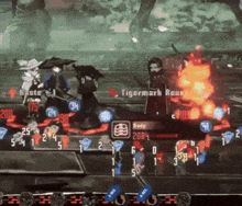a video game is being played and has a character named haste
