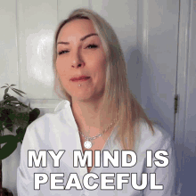 My Mind Is Peaceful And Clear Tracy Kiss GIF - My Mind Is Peaceful And Clear Tracy Kiss I Have A Calm Mind GIFs