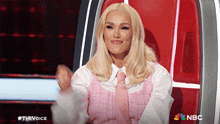 Pointing At Me Gwen Stefani GIF - Pointing At Me Gwen Stefani The Voice GIFs
