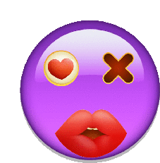 Big Lips Emoji Sticker - Big Lips Emoji Kiss Stickers