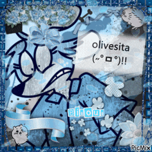 a picture of a cartoon character with the words olivesita on it