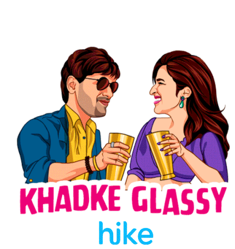 Khadke Glassy Hike Sticker - Khadke Glassy Hike Soundtrack Stickers