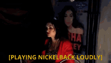 Sasha Grey Nickelback GIF - Sasha Grey Nickelback Playing Nickelback Loudly GIFs