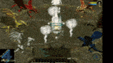 a screenshot of a video game with dragons and the number 4 on the bottom